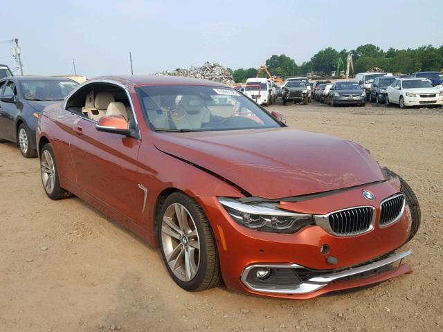 WBA4Z3C59JEC56495 - 2018 BMW 430XI ORANGE photo 1