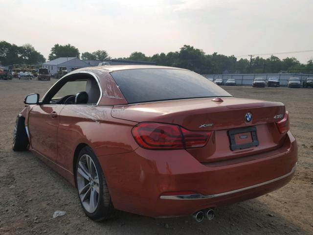 WBA4Z3C59JEC56495 - 2018 BMW 430XI ORANGE photo 3