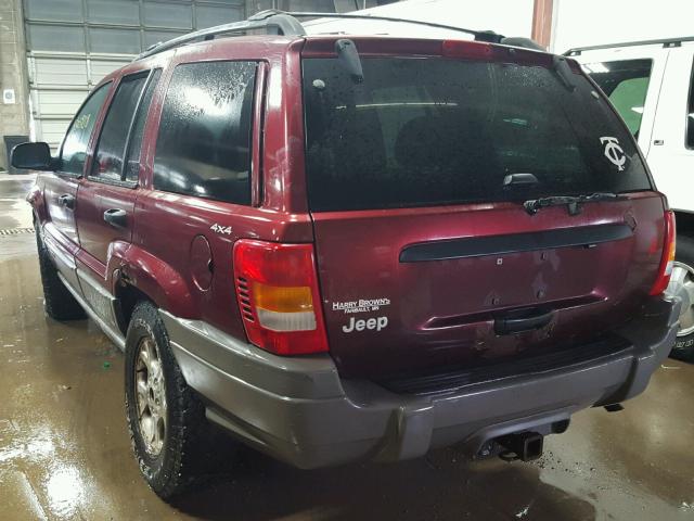 1J4GW58S8XC696058 - 1999 JEEP GRAND CHER MAROON photo 3