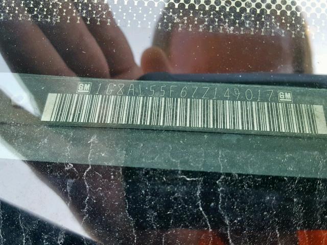 1G8AL55F67Z149017 - 2007 SATURN ION LEVEL GREEN photo 10