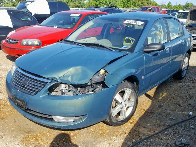 1G8AL55F67Z149017 - 2007 SATURN ION LEVEL GREEN photo 2