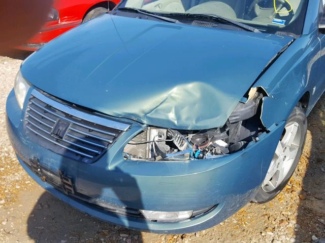 1G8AL55F67Z149017 - 2007 SATURN ION LEVEL GREEN photo 9