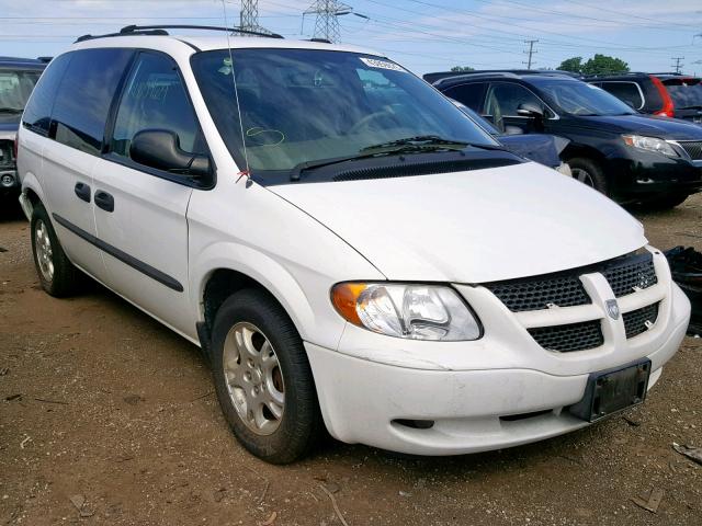 1D4GP25R33B282210 - 2003 DODGE CARAVAN SE WHITE photo 1