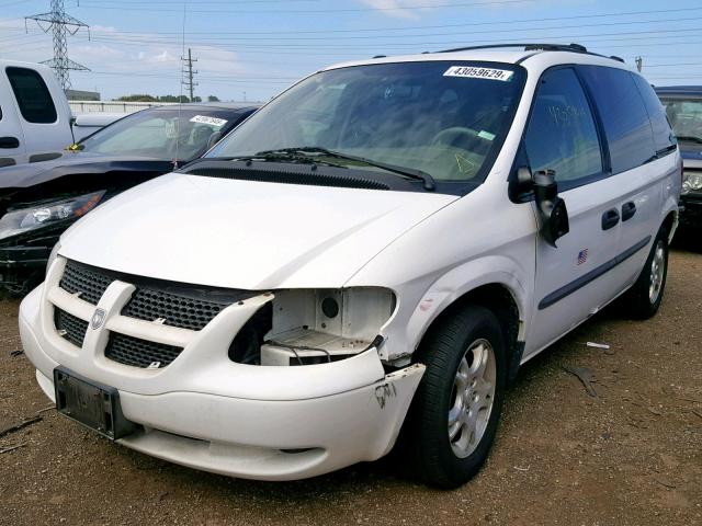 1D4GP25R33B282210 - 2003 DODGE CARAVAN SE WHITE photo 2