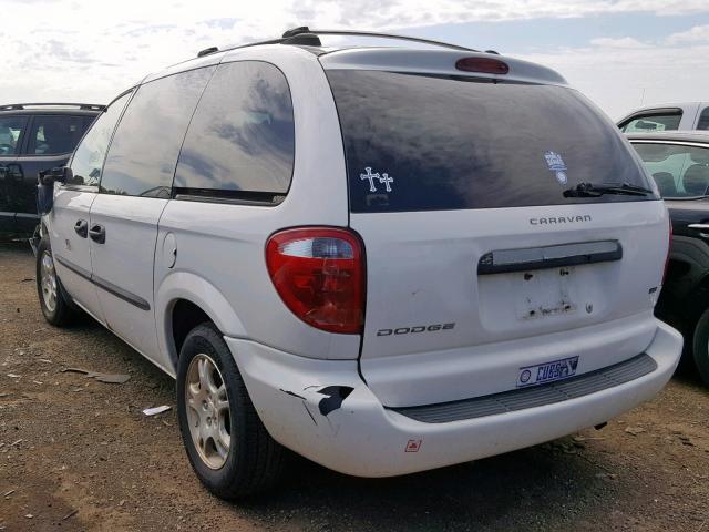 1D4GP25R33B282210 - 2003 DODGE CARAVAN SE WHITE photo 3