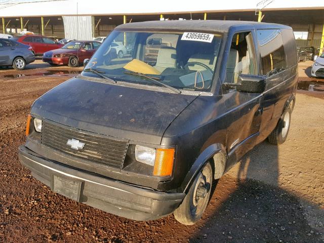 1G8DM15Z0GB192399 - 1986 CHEVROLET ASTRO BLACK photo 2