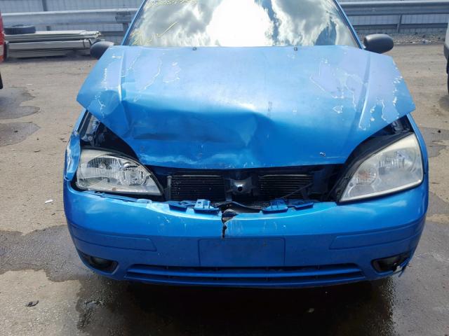 1FAHP37N67W292011 - 2007 FORD FOCUS ZX5 BLUE photo 9