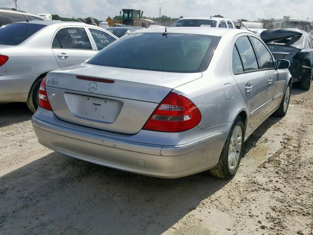 WDBUF56J26A815282 - 2006 MERCEDES-BENZ E 350 SILVER photo 4