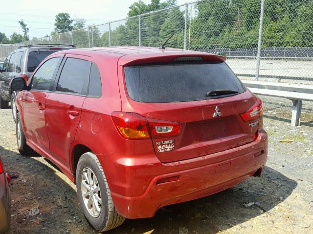 JA4AP3AUXBZ004648 - 2011 MITSUBISHI OUTLANDER RED photo 3