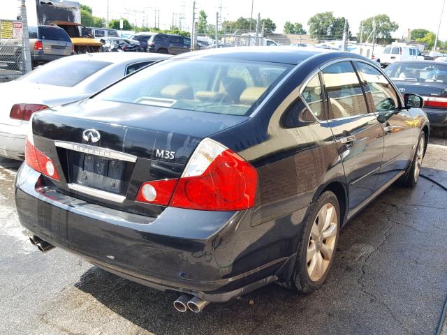 JNKAY01E17M304964 - 2007 INFINITI M35 BASE BLACK photo 4