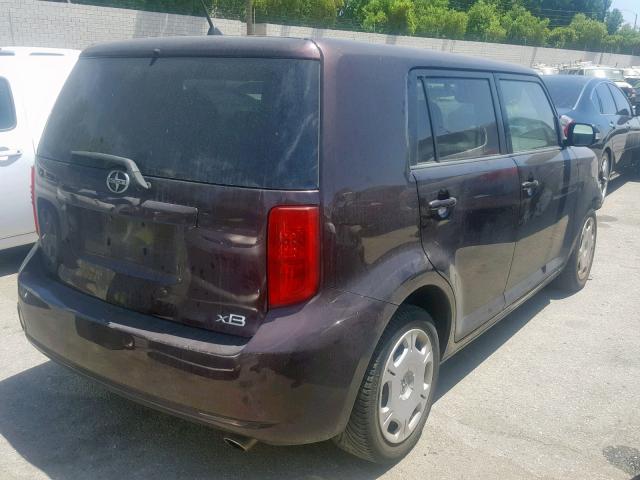 JTLKE50E691061898 - 2009 TOYOTA SCION XB მუქწითელი ფოტო 4