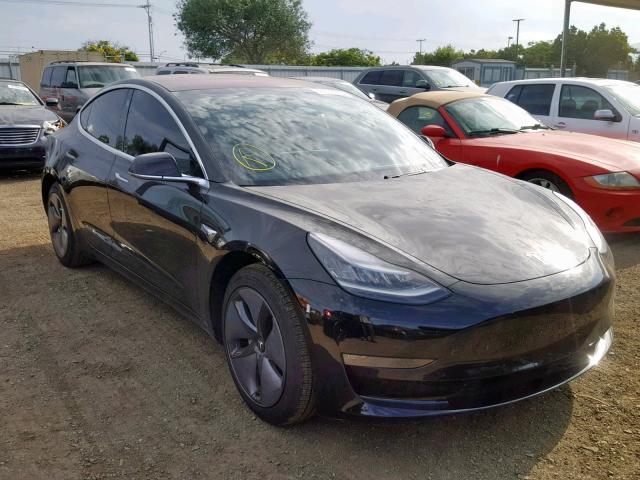 5YJ3E1EA6JF171683 - 2018 TESLA MODEL 3 BLACK photo 1