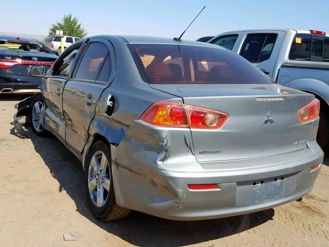 JA3AU26U48U041572 - 2008 MITSUBISHI LANCER ES GREEN photo 3