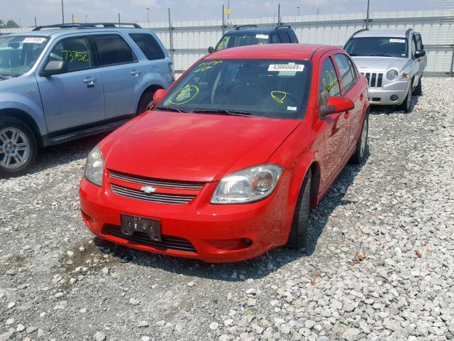 1G1AF5F50A7184554 - 2010 CHEVROLET COBALT 2LT RED photo 2