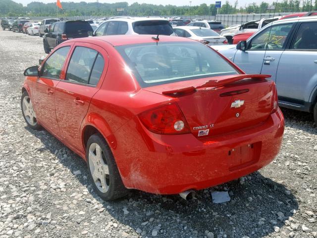 1G1AF5F50A7184554 - 2010 CHEVROLET COBALT 2LT RED photo 3