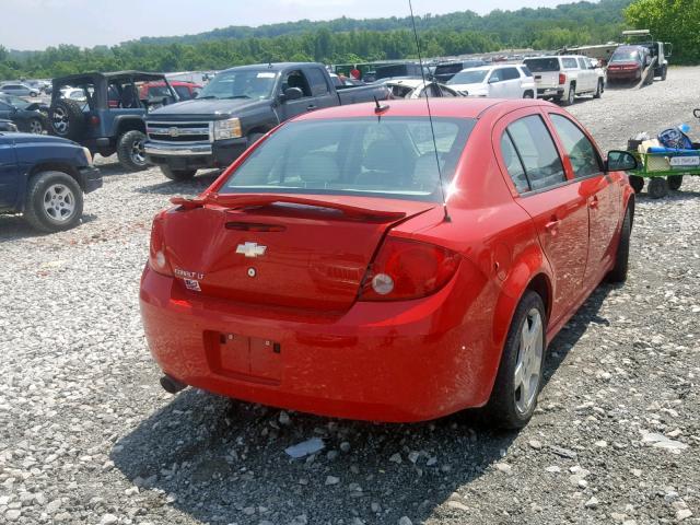 1G1AF5F50A7184554 - 2010 CHEVROLET COBALT 2LT RED photo 4