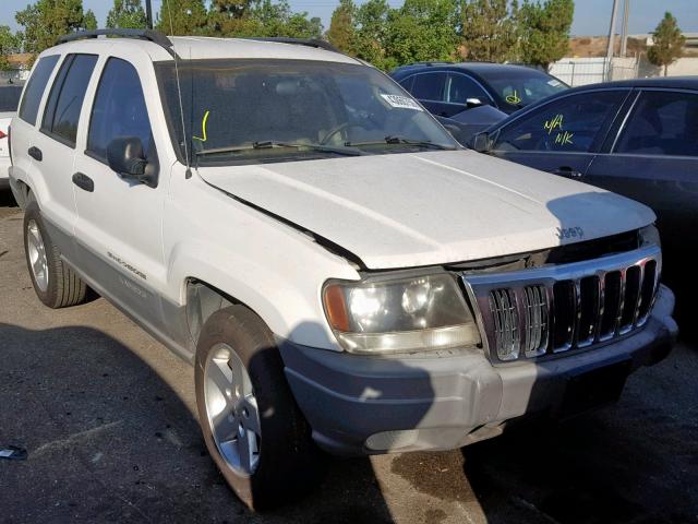 1J4GX38S62C232163 - 2002 JEEP GRAND CHER WHITE photo 1