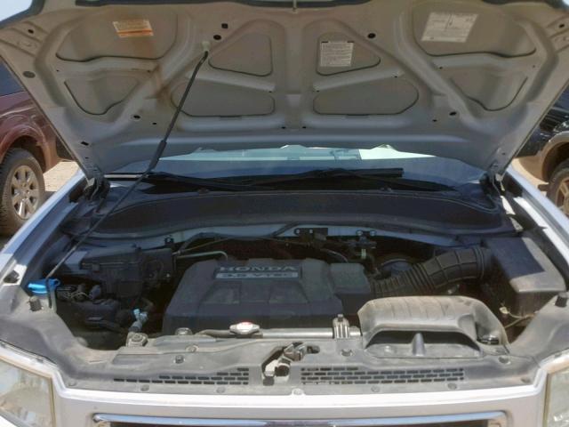 2HJYK16337H504953 - 2007 HONDA RIDGELINE SILVER photo 7