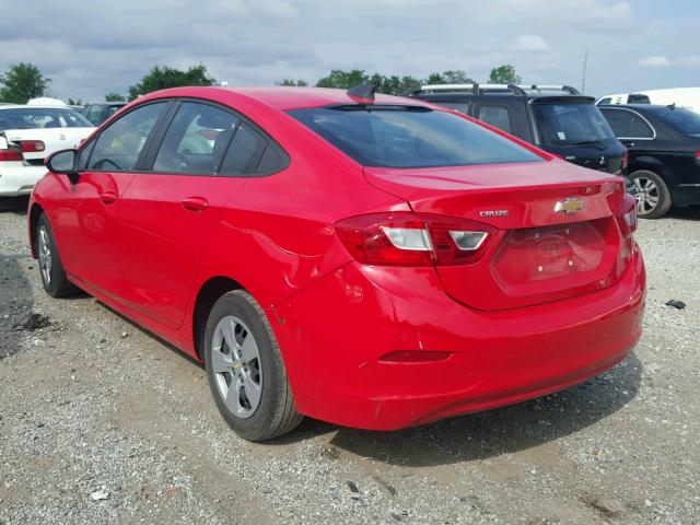 1G1BC5SM4H7236773 - 2017 CHEVROLET CRUZE LS RED photo 3