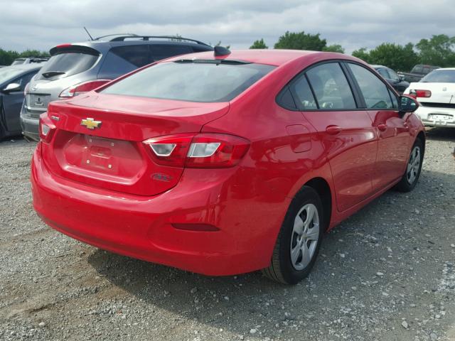 1G1BC5SM4H7236773 - 2017 CHEVROLET CRUZE LS RED photo 4