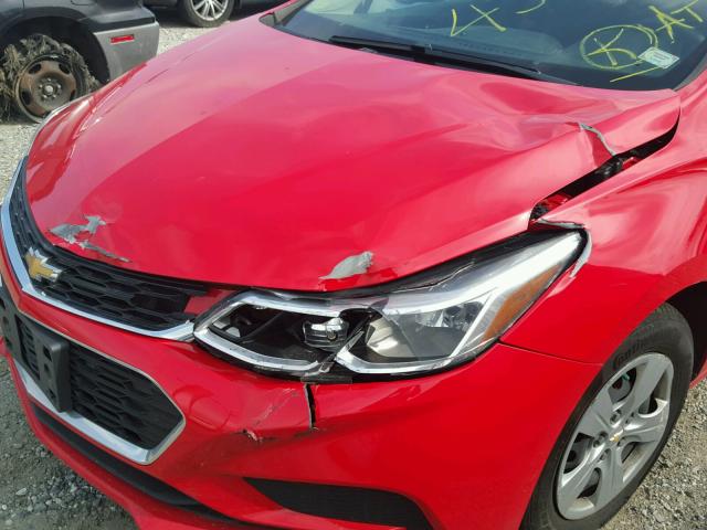 1G1BC5SM4H7236773 - 2017 CHEVROLET CRUZE LS RED photo 9