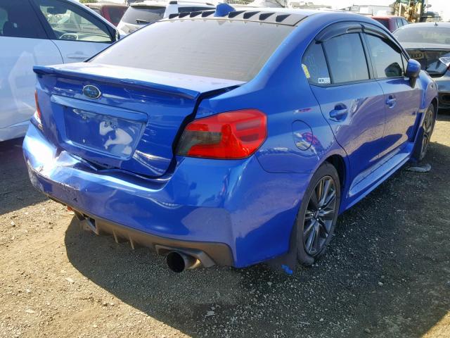 JF1VA1J68F9826083 - 2015 SUBARU WRX LIMITE BLUE photo 4