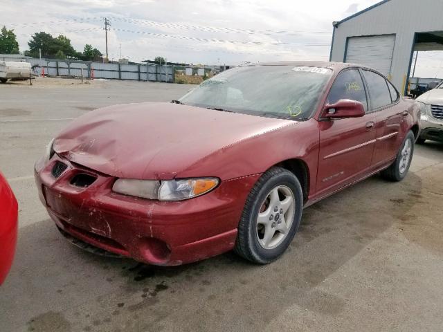 1G2WK52J82F103310 - 2002 PONTIAC GRAND PRIX MAROON photo 2