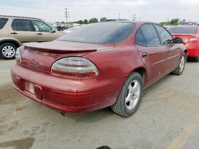 1G2WK52J82F103310 - 2002 PONTIAC GRAND PRIX MAROON photo 4