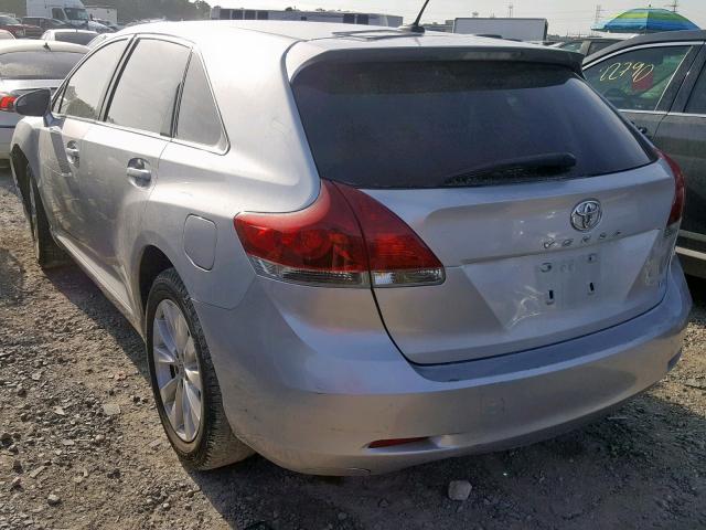 4T3ZA3BB4DU064287 - 2013 TOYOTA VENZA LE SILVER photo 3