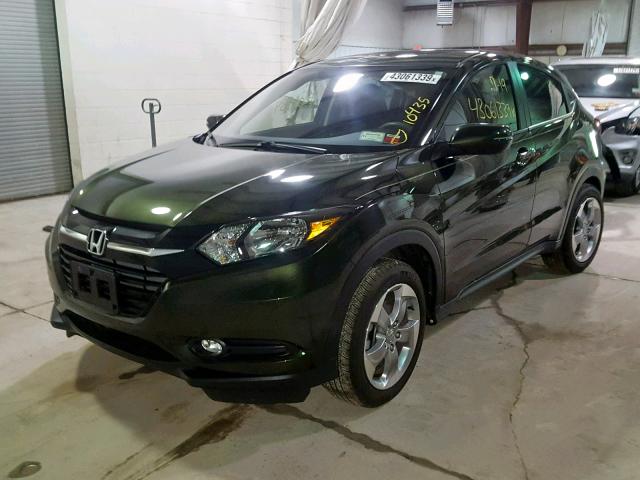 3CZRU6H53HM717137 - 2017 HONDA HR-V EX GREEN photo 2