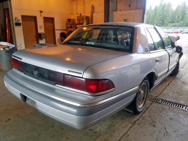 2MELM74W0PX656668 - 1993 MERCURY GRAND MARQ SILVER photo 4