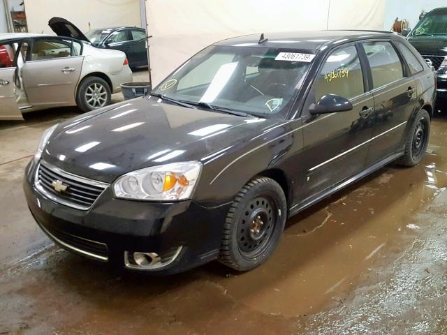 1G1ZU63846F177312 - 2006 CHEVROLET MALIBU MAX BLACK photo 2
