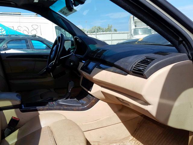 5UXFB53574LV06355 - 2004 BMW X5 4.4I TAN photo 5