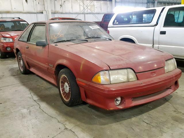 1FABP42EXHF127437 - 1987 FORD MUSTANG GT RED photo 1