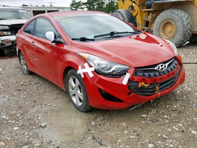 KMHDH6AE4DU009821 - 2013 HYUNDAI ELANTRA CO RED photo 1