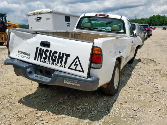 5TBJN32143S372349 - 2003 TOYOTA TUNDRA WHITE photo 4