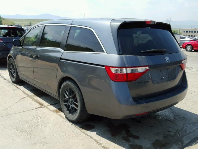 5FNRL5H29BB006899 - 2011 HONDA ODYSSEY LX CHARCOAL photo 3