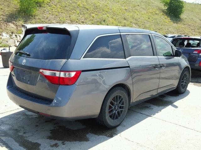 5FNRL5H29BB006899 - 2011 HONDA ODYSSEY LX CHARCOAL photo 4