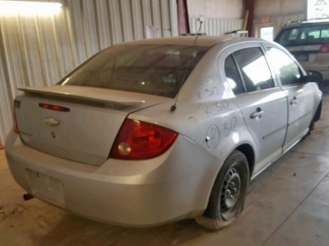 1G1AT58H597255730 - 2009 CHEVROLET COBALT LT SILVER photo 4