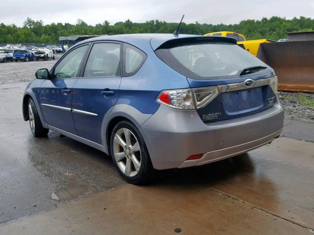 JF1GH63678H831119 - 2008 SUBARU IMPREZA OU BLUE photo 3