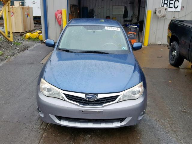 JF1GH63678H831119 - 2008 SUBARU IMPREZA OU BLUE photo 9