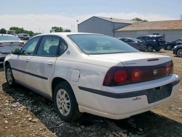 2G1WF52E019365079 - 2001 CHEVROLET IMPALA WHITE photo 3