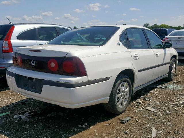 2G1WF52E019365079 - 2001 CHEVROLET IMPALA WHITE photo 4