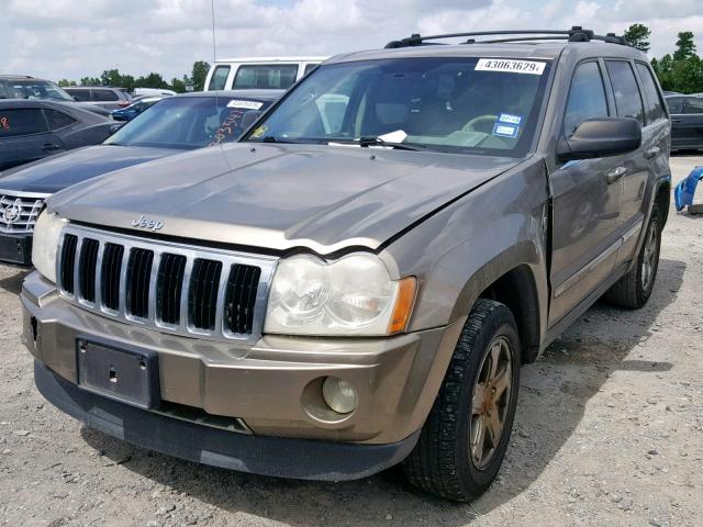 1J4HS58N15C624335 - 2005 JEEP GRAND CHER BEIGE photo 2