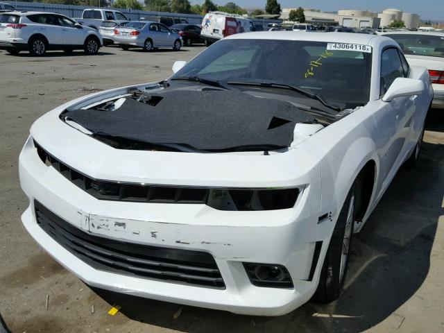 2G1FJ1EW4F9306460 - 2015 CHEVROLET CAMARO 2SS WHITE photo 2