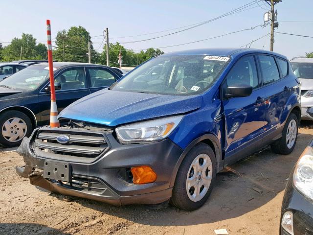 1FMCU0F73HUE68181 - 2017 FORD ESCAPE S BLUE photo 2