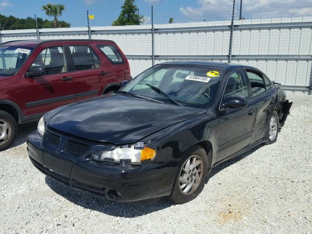 1G2NE52F04C248571 - 2004 PONTIAC GRAND AM S BLACK photo 2