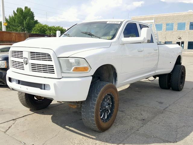 3D73Y3CL0AG171735 - 2010 DODGE RAM 3500 WHITE photo 2