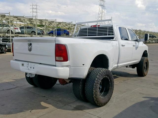 3D73Y3CL0AG171735 - 2010 DODGE RAM 3500 WHITE photo 4