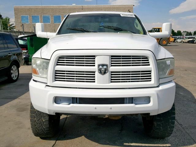 3D73Y3CL0AG171735 - 2010 DODGE RAM 3500 WHITE photo 9